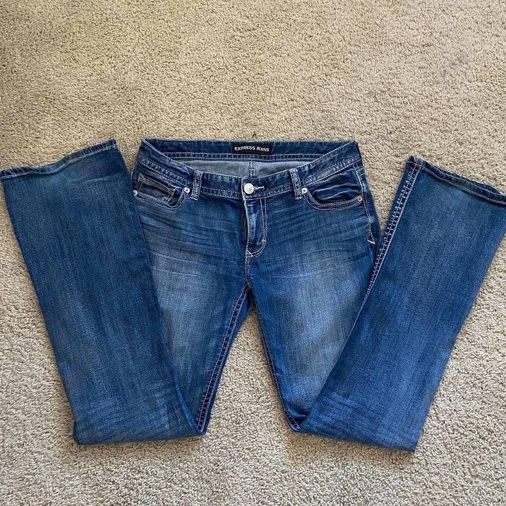 Express Low Rise Thick Stitch Barely Boot (LONG)